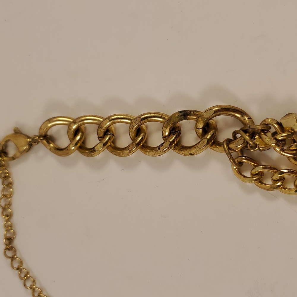 Betsy Johnson "The Eyes Have It" Gold & Blue Eye Pendant Necklace  (H&S) - Picture 6 of 7